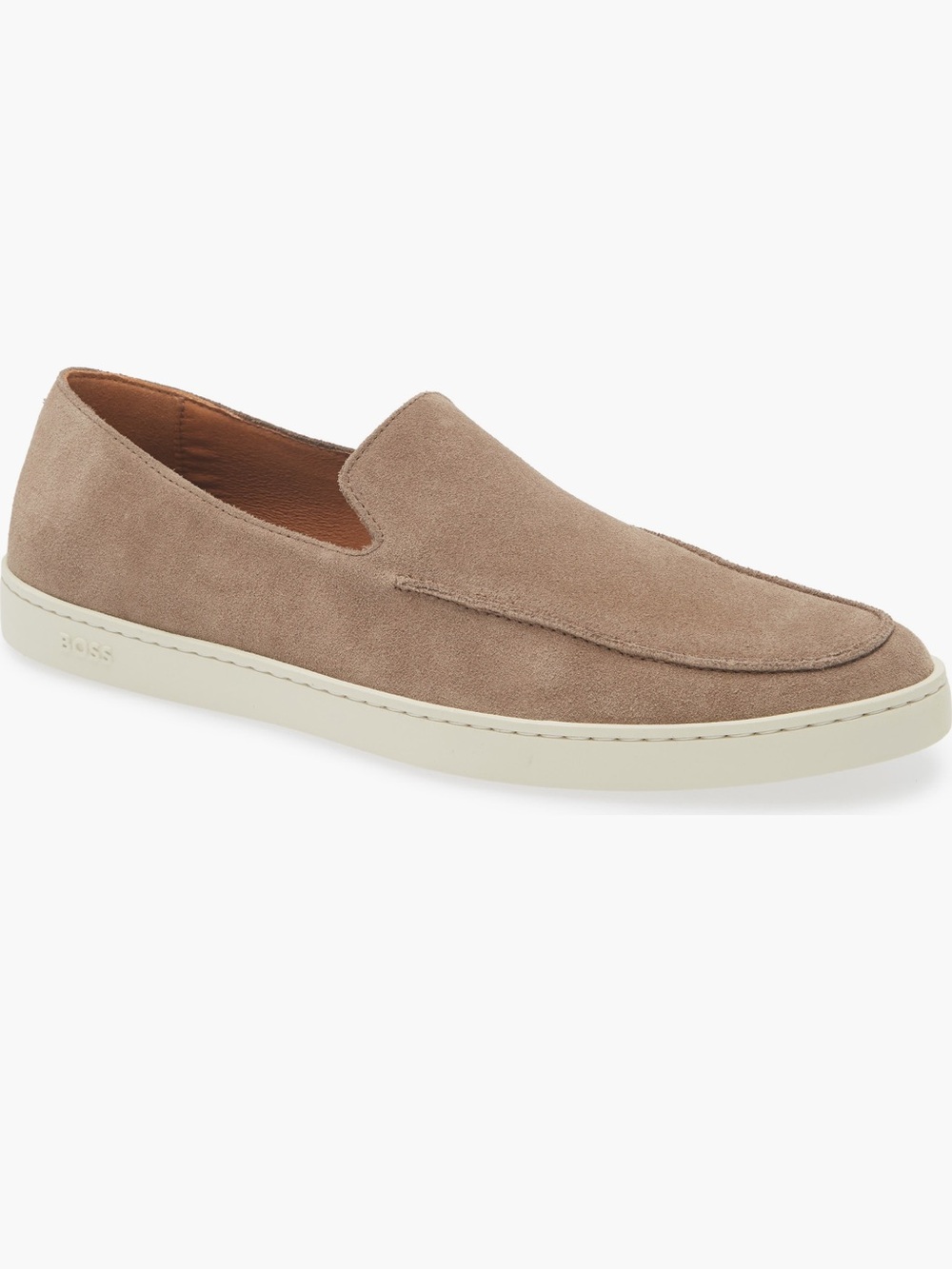 Boss Tan Suede Slip-On Loafer